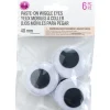 Adhesive Wiggle Eyes – 25mm – 12pc.- Green Dragon