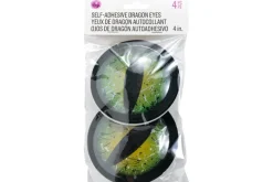 Adhesive Wiggle Eyes – 4″ – 4pc. – Green Dragon