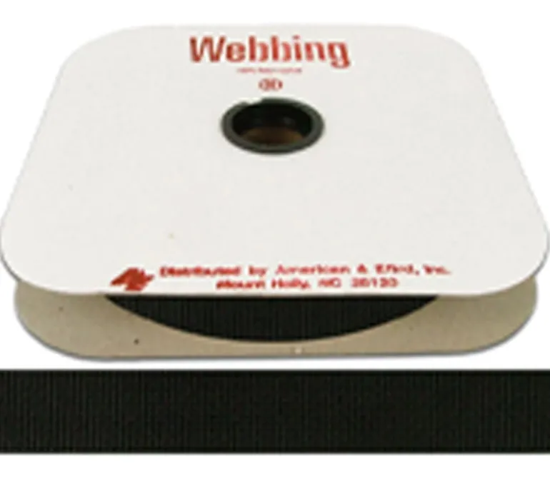 A&E Polypropylene Webbing Black – 1-inch