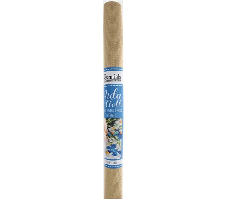 Aida Cloth 14 Count Taupe, 15-inches by 18-inches. EBL85061