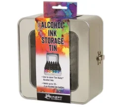 Alcohol Ink Storage Tin – Portable Organizer for Ink Bottles & Tools