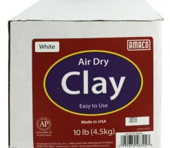 Amaco Air Dry Clay – 10-pounds – White