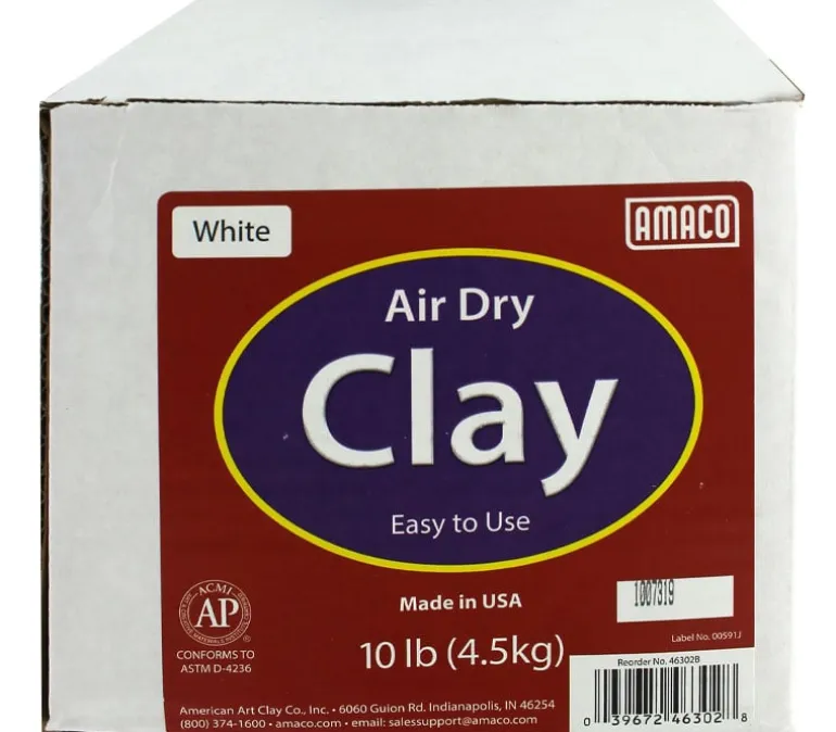 Amaco Air Dry Clay – 10-pounds – White