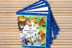 Amazing Animal Alphabet Soft Book Fabric Panel 36-in by 44-in