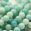 Amazonite – Mix – Natural – Smooth Round With 2.5 mm. Large Hole.