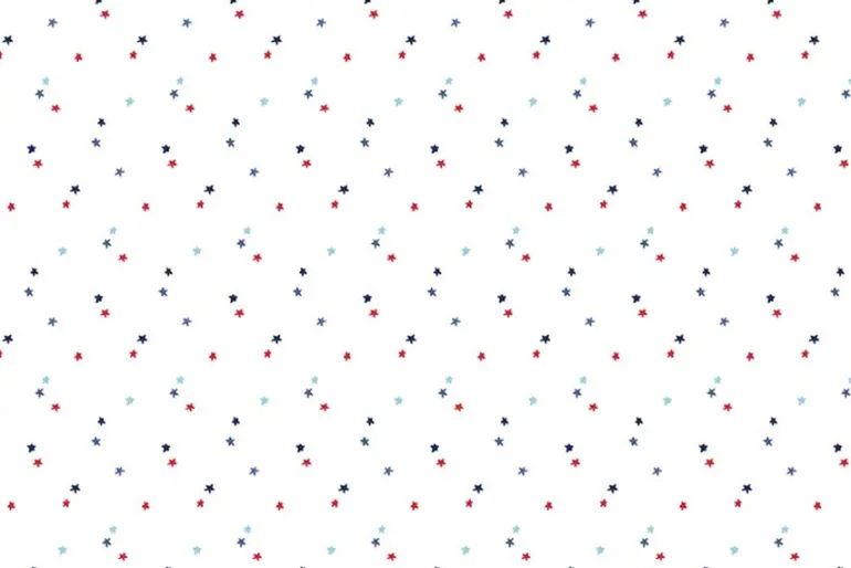 Americana Basics by Riley Blake Grand ol Flag Toss on Denim Blue