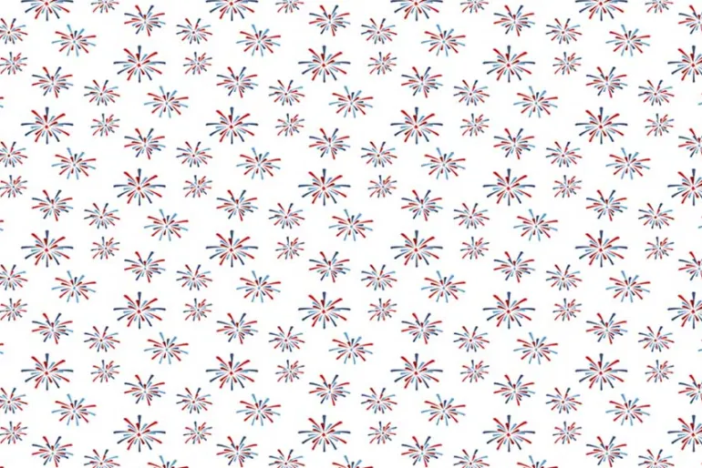 Americana Basics by Riley Blake Patriotic Swiss Dot on White