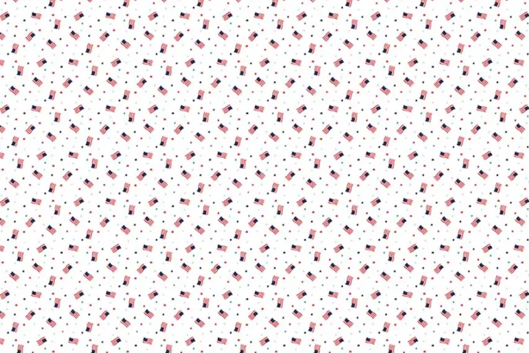Americana Basics by Riley Blake Patriotic Swiss Dot on White