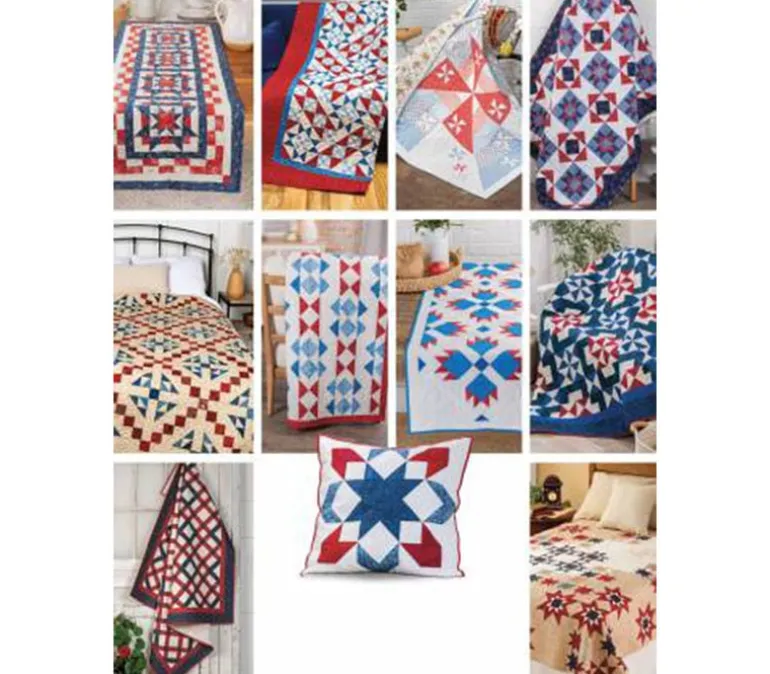 Americana Quilts 11 Designs to Celebrate Red – White & Blue #141518