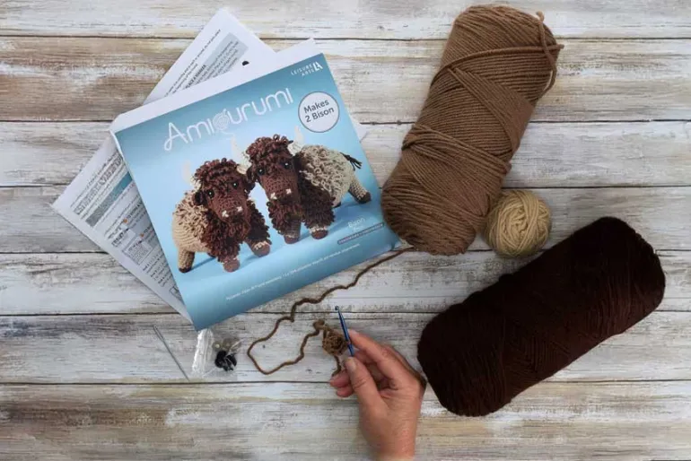 American Bison Amigurumi Crochet Kit