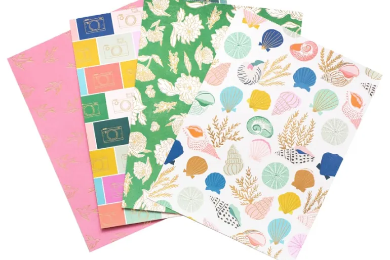American Crafts Paper Pad – 12″X12″ – A Perfect Match Gold Foil