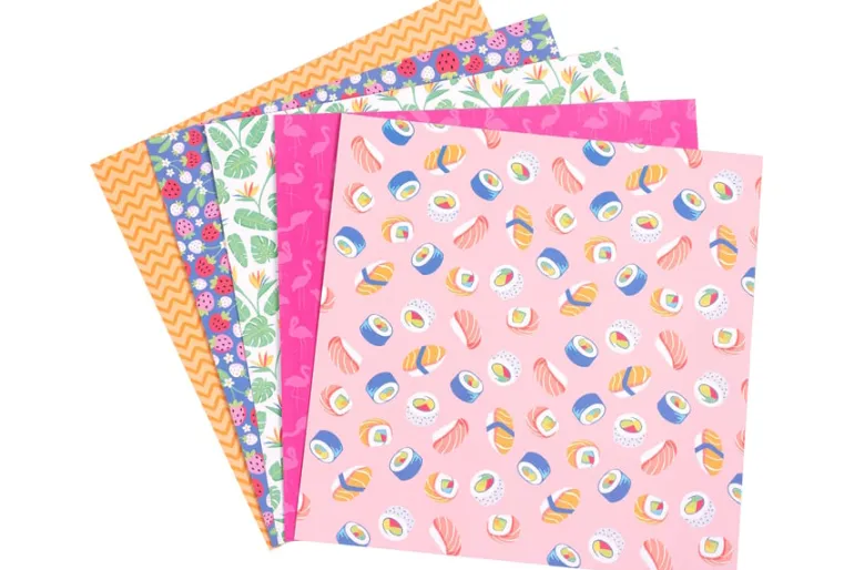 American Crafts Paper Pad – 12″X12″ – A Perfect Match Gold Foil