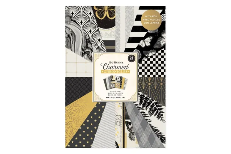 American Crafts Paper Pad – 12″X12″ – A Perfect Match Gold Foil