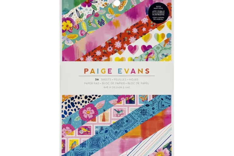 American Crafts Paper Pad – 12″X12″ – A Perfect Match Gold Foil