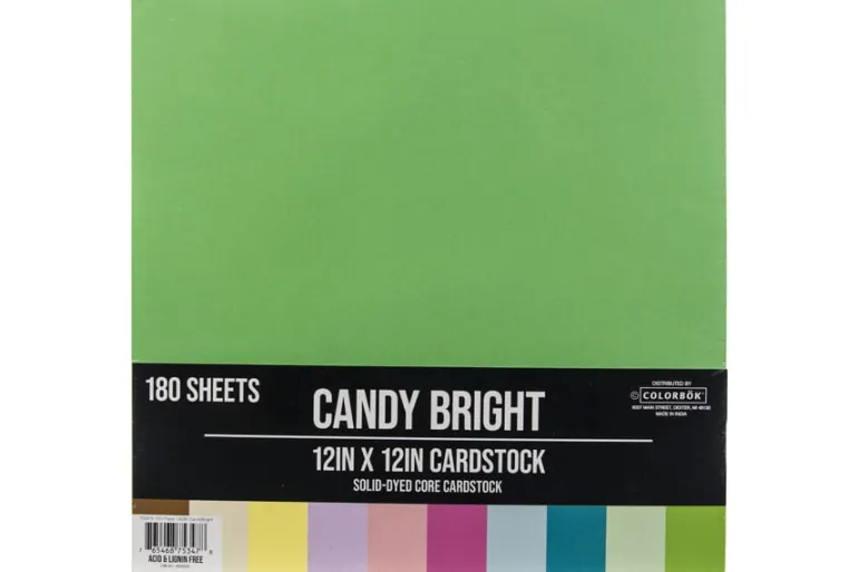 American Crafts Paper Pad – 12″X12″ – Coast-to-Coast Gold Foil