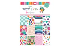 American Crafts Paper Pad – 12″X12″ – Coast-to-Coast Gold Foil