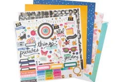 American Crafts Paper Pad – 12″X12″ – Coast-to-Coast Gold Foil