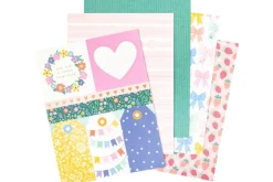 American Crafts Paper Pad – 12″X12″ – Coast-to-Coast Gold Foil