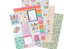 American Crafts Paper Pad – 12″X12″ – Hello Little Girl Gold Foil