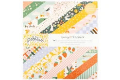 American Crafts Paper Pad – 12″X12″ – Hello Little Girl Gold Foil