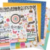 American Crafts Paper Pad – 12″X12″ – Jen Hadfield Flower Child