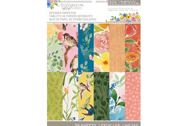 American Crafts Paper Pad – 12″X12″ – Jen Hadfield Flower Child