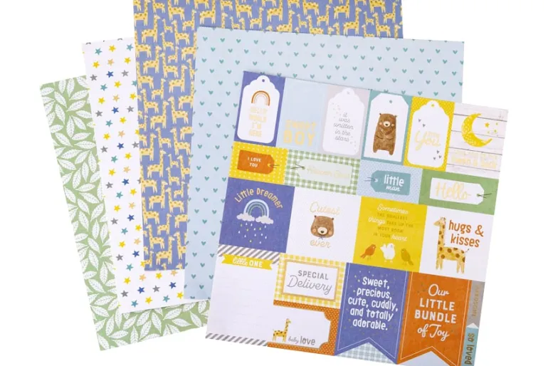American Crafts Paper Pad – 12″X12″ – Jen Hadfield Flower Child