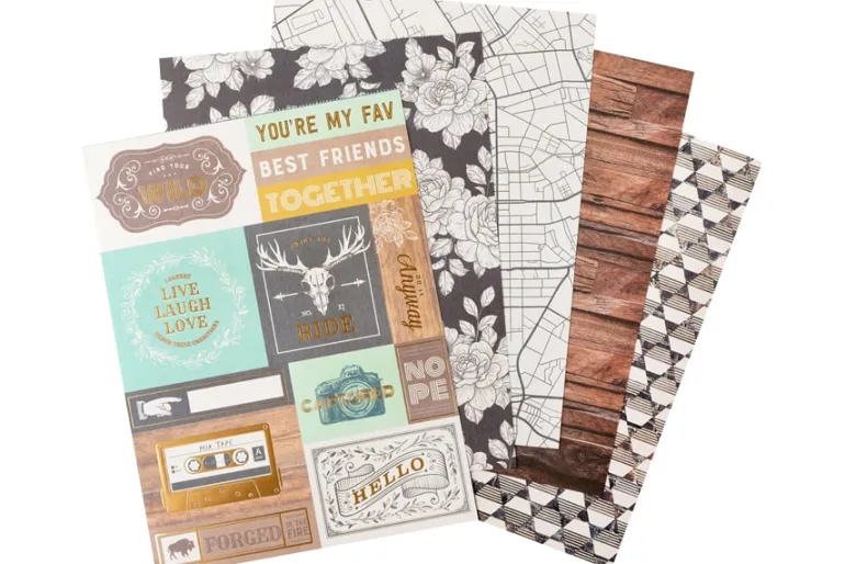 American Crafts Paper Pad – 12″X12″ – Jen Hadfield Flower Child