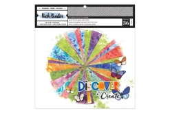 American Crafts Paper Pad – 12″X12″ – Jen Hadfield Flower Child