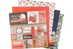 American Crafts Paper Pad – 12″X12″ – Poppy And Pear