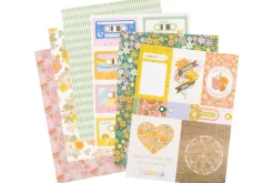 American Crafts Paper Pad – 12″X12″ – Poppy And Pear