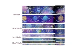 American Crafts Washi Tape – 8pc. – Hello Little Girl Gold Foil
