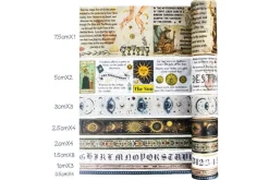American Crafts Washi Tape – 8pc. – Hello Little Girl Gold Foil