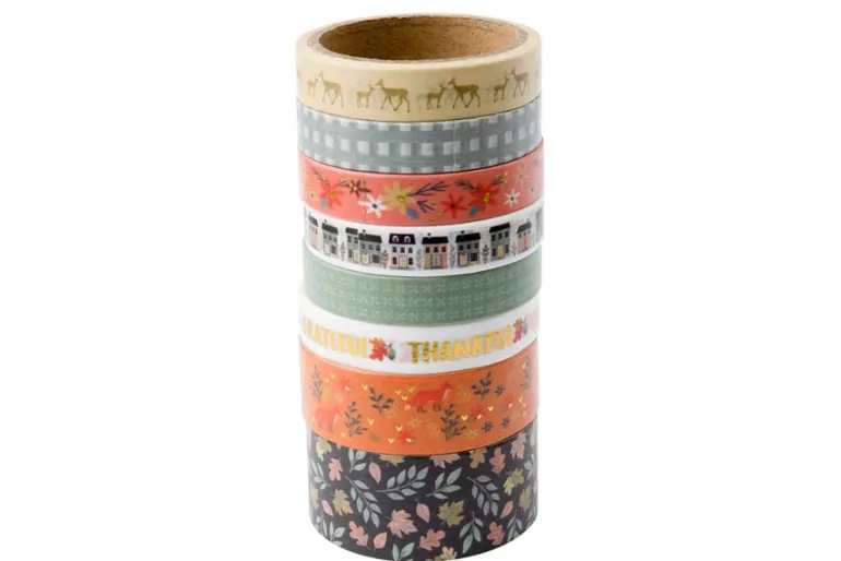 American Crafts Washi Tape – 8pc. – Hello Little Girl Gold Foil