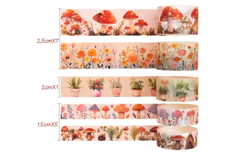 American Crafts Washi Tape – 8pc. – Hello Little Girl Gold Foil