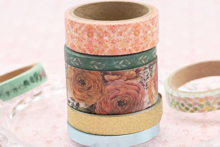 American Crafts Washi Tape – 8pc. – Hello Little Girl Gold Foil