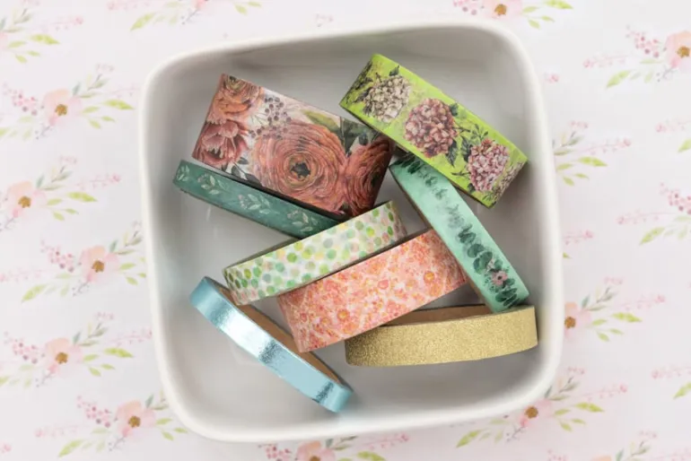 American Crafts Washi Tape – 8pc. – Farmstead Harvest Gold Foil