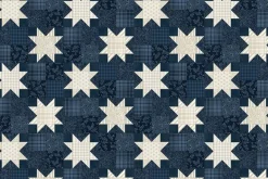 American Valor Quilt Blocks in Navy Blue