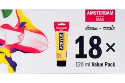 Amsterdam Standard Series Acrylic Paint Value Pack | 18 x 120 ml