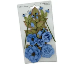 49 and Market Natures Bounty Paper Flowers – Cornflowers