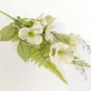 12″ Anemone Bush, Ivory