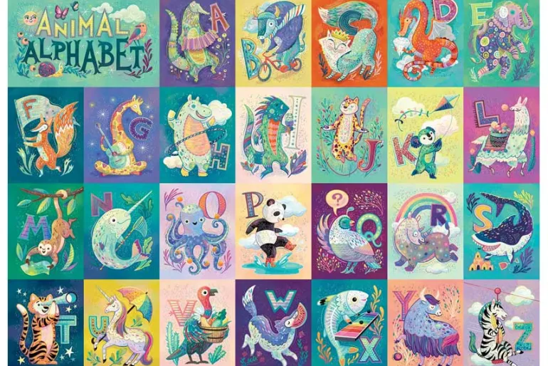 Animal Alphabet – 350 Piece Family Puzzle