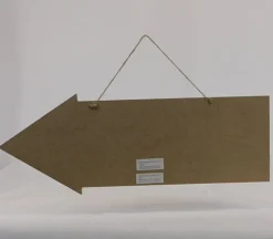 Arrow Chalkboard with Jute Hanger