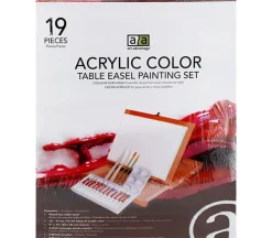 Art Advantage Paint and Wood Easel Set – Acrylic