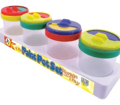 Art Advantage Paint Cup Set In Storage Tray – 4 Piece