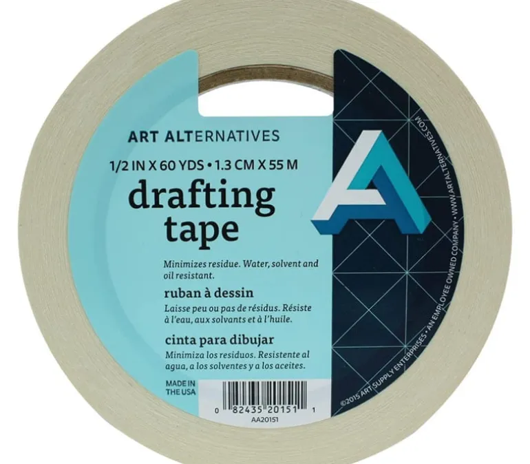 Art Alternative Drafting Tape – 1/2-inch x 60-yard