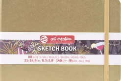 Art Creation 21 X 29.7 CM Dots Hardcover Sketchbook – Black