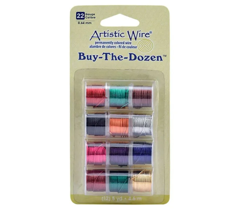 Artistic Wire 22 Gauge – Buy-the-Dozen Assorted Colors