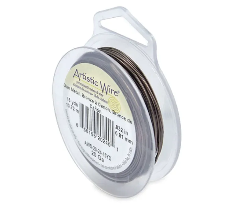 Artistic Wire 20 Gauge – Tarnish Resistant Antique Brass 15 Yards