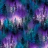 Aurora Forest Scenic in Purple